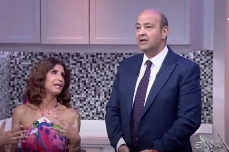 عمرو أديب وأمينة شلبانة