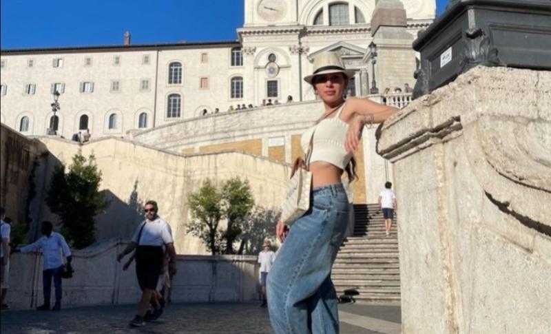 جميلة عوض تبهر جمهورها في أحدث ظهور لها من روما