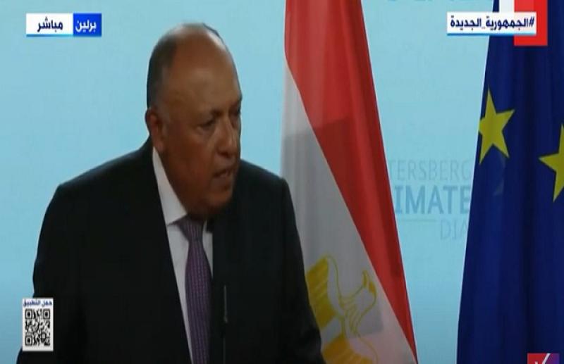 «شكري» يدعو لإظهار المرونة في مفاضات التغيرات المناخية «فيديو»