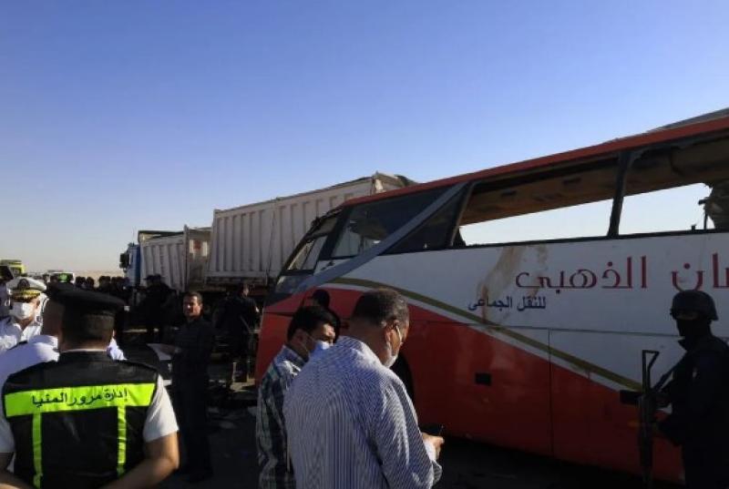 النيابة تستعلم عن حالة المصابين في حادث أتوبيس المنيا