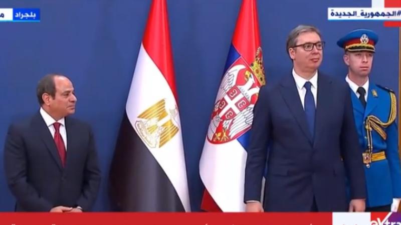 الرئيس الصربي يمنح السيسي وسام جمهورية بلاده.. فيديو