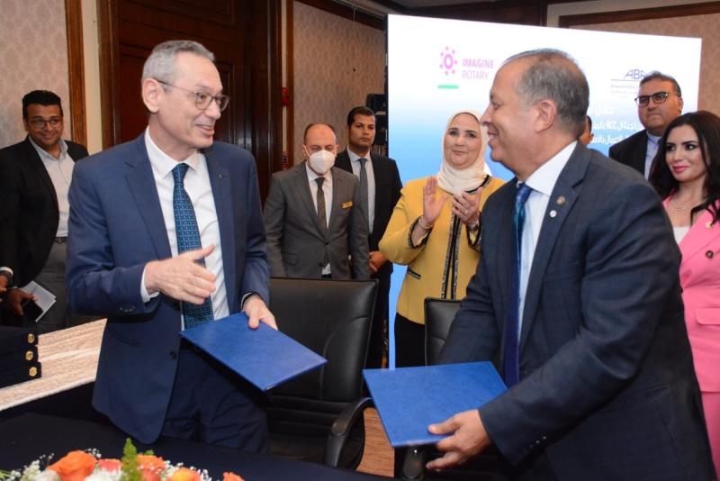المنطقة الروتارية تتعاون مع «رجال أعمال الإسكندرية»