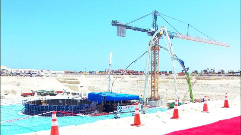 الصبة الخرسانية الأولى للوحدة النووية