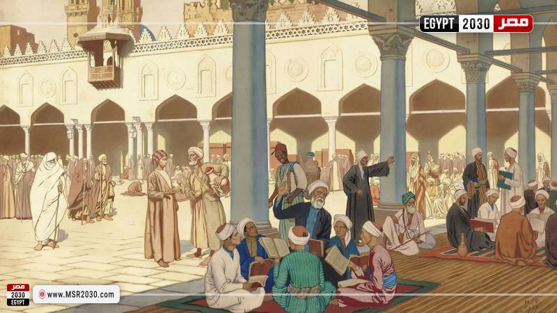 كتاتيب تحفيظ القرآن في الجامع الأزهر قبل عشرات السنين