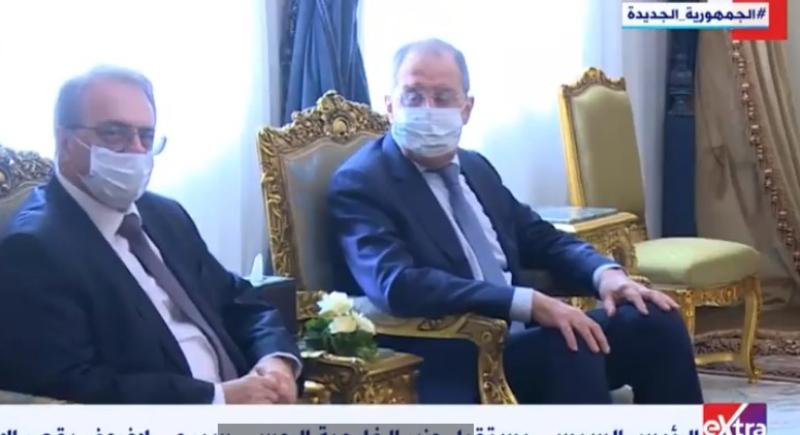 شاهد.. لحظة استقبال الرئيس السيسي لوزير خارجية روسيا