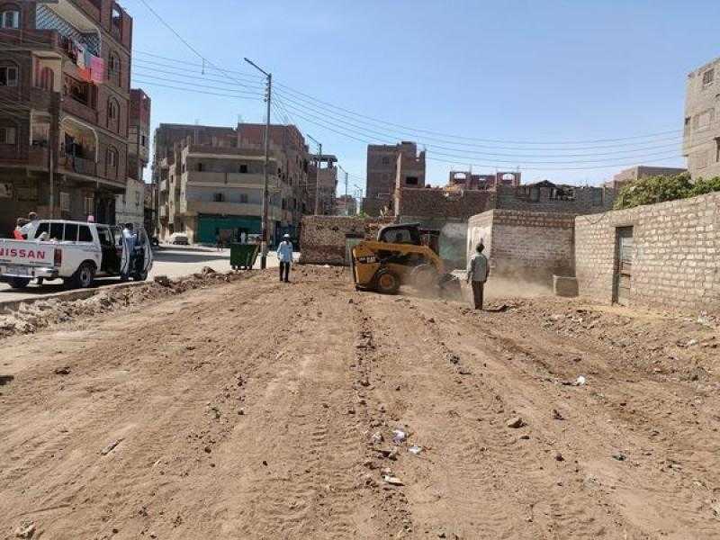 بدء أعمال إنشاء حديقة عامة للمواطنين في دشنا بقنا