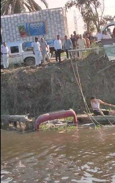 ننشر تحريات المباحث في حادث انقلاب أتوبيس البدرشين في الترعة