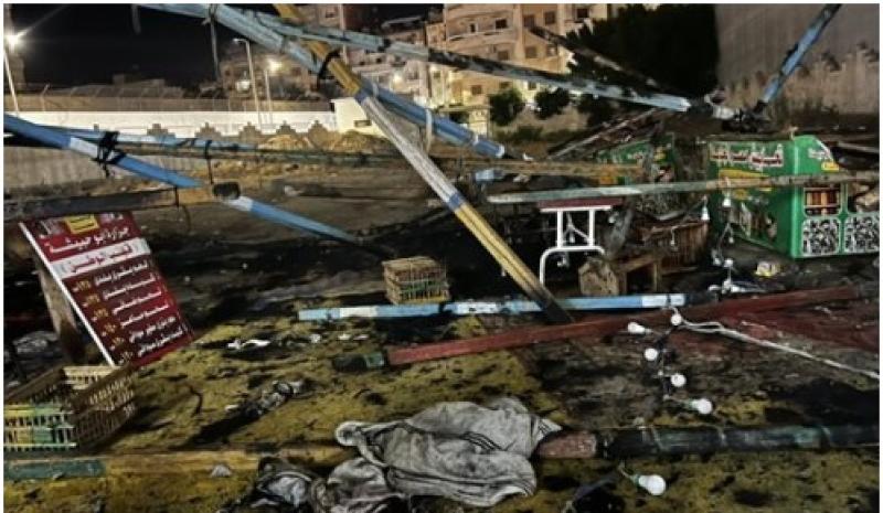 السيطرة على حريق هائل بأرض المعارض في البحيرة