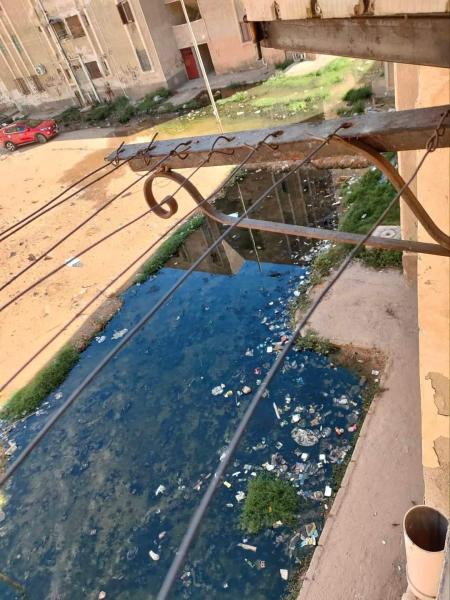 غرق مدينة المستقبل في الصرف الصحي 