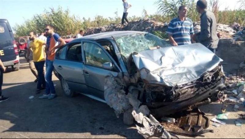 مصرع وإصابة 10 أشخاص في حادث تصادم على الطريق الدولي بالإسكندرية