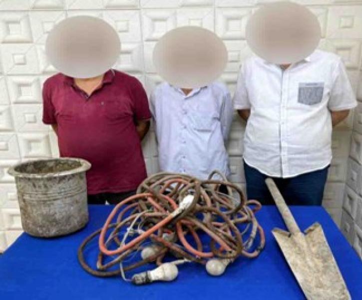 ضبط عصابة التنقيب عن الآثار في الجمالية