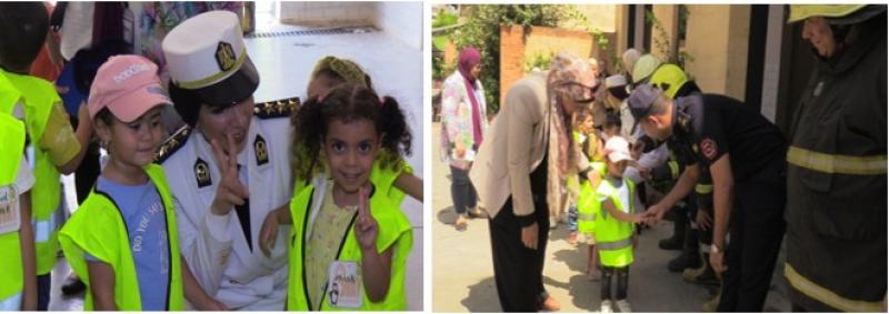 الإدارة العامة للحماية المدنية بالقاهرة تستقبل عددا من تلاميذ إحدى الأكاديميات