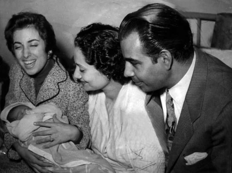 عبدالغني السيد مع الفنانة نجاة