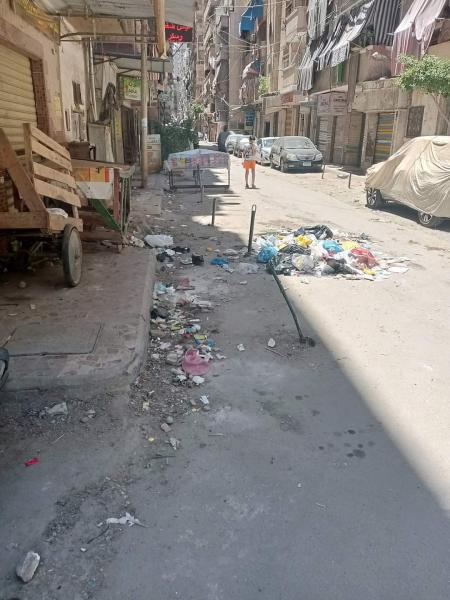 القمامة في شوارع الإسكندرية 