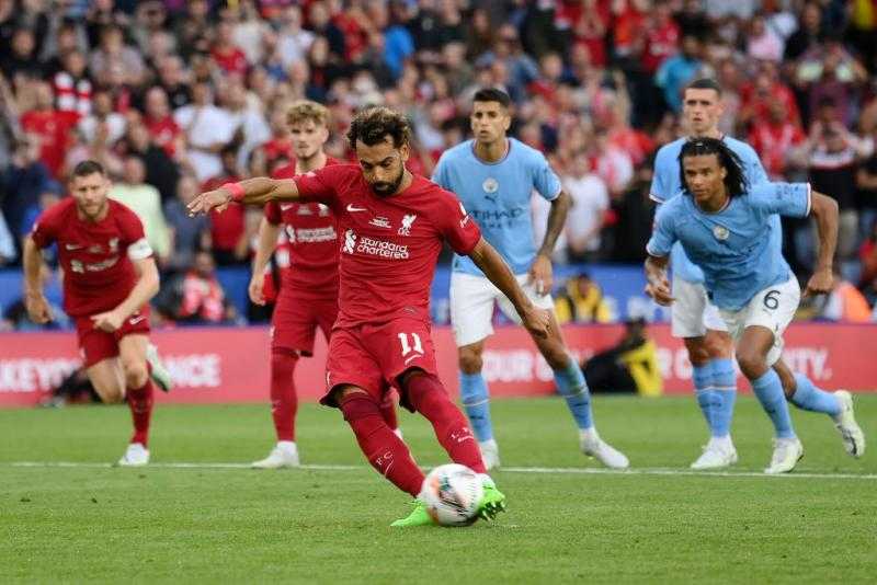 شاهد.. هدف محمد صلاح في مرمى مانشستر سيتي بكأس الدرع الخيرية