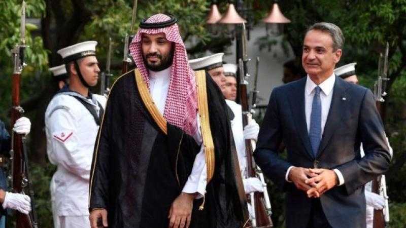 شاهد.. وعد ولي العهد السعودي لرئيس وزراء اليونان: «لم آت خالي الوفاض»