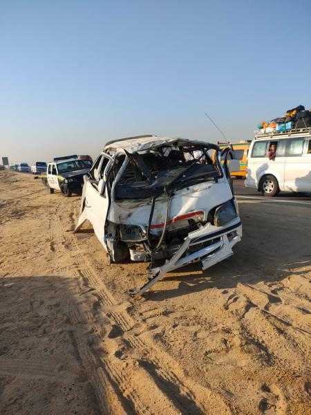 نجاة 6 أشخاص من الموت على طريق سفاجا قنا