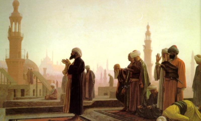 مسلمون يصلون (تعبيرية)