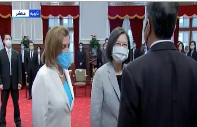 رئيسة مجلس النواب الأمريكي تلتقي رئيسة تايوان «فيديو»