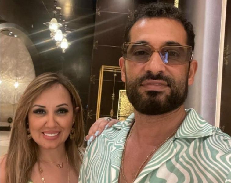 عمرو سعد وزوجته 