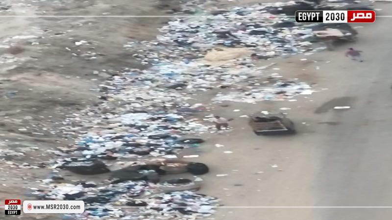 انتشار القمامة في منطقة المندرة 