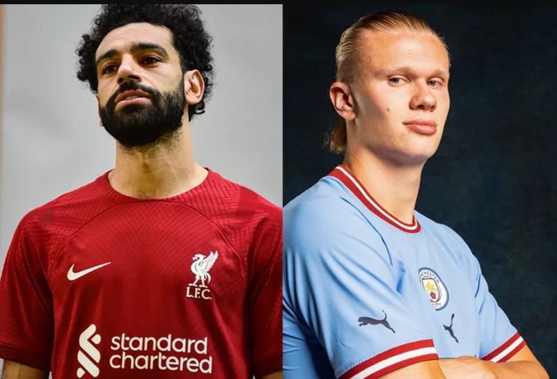 هالاند ومحمد صلاح