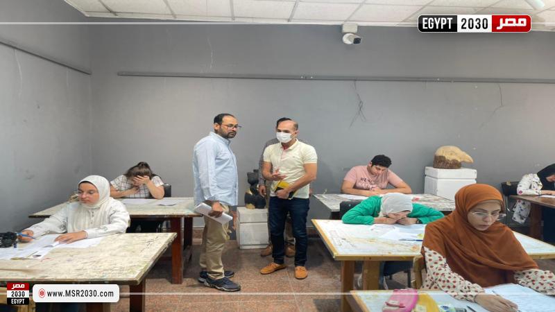 لجنة من المجلس الأعلى للجامعات تتابع أعمال اختبارات القدرات بجامعة الأقصر
