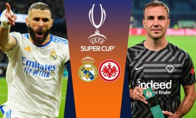 بث مباشر مباراة ريال مدريد وآينتراخت فرانكفورت في السوبر الأوروبي 