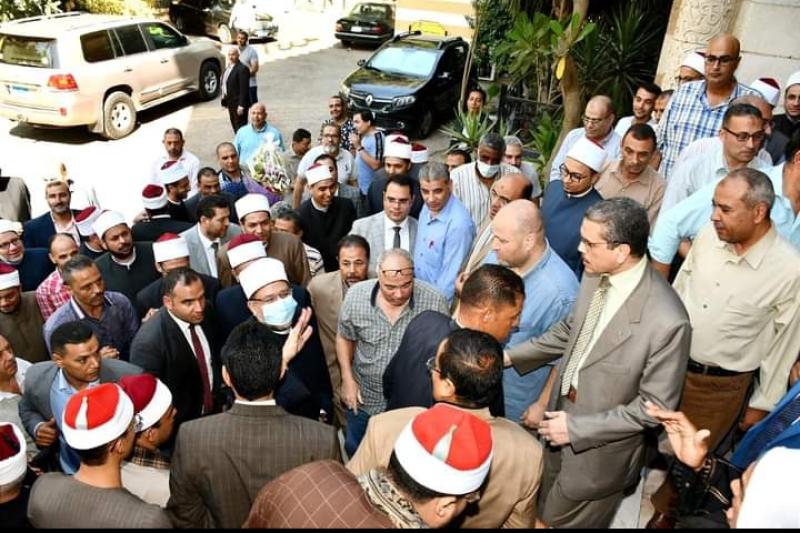 استقبال وزير الأوقاف 