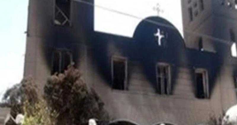 الدفع بـ 30 سيارة إسعاف لنقل مصابي حريق كنيسة أبو سيفين بإمبابة