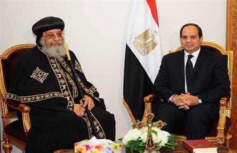 لتقديم التعازي في ضحايا كنيسة أبو سيفن.. اتصال هاتفي من السيسي للبابا تواضروس