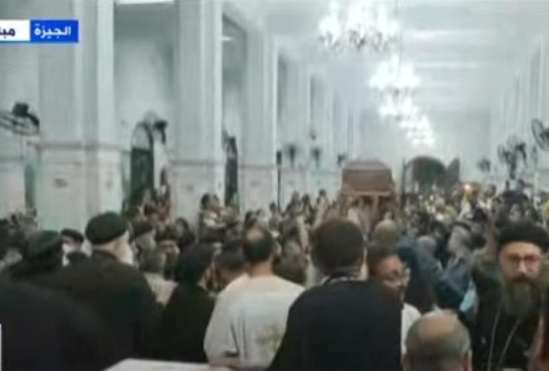 بث مباشر.. وصول جثامين ضحايا  كنيسة أبو سيفين لصلاة الجنازة