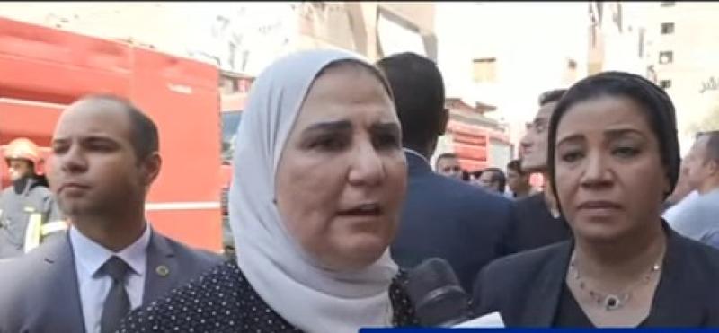 قرار جديد من وزيرة التضامن خاص بأسر ضحايا حريق كنيسة أبو سيفين «فيديو»