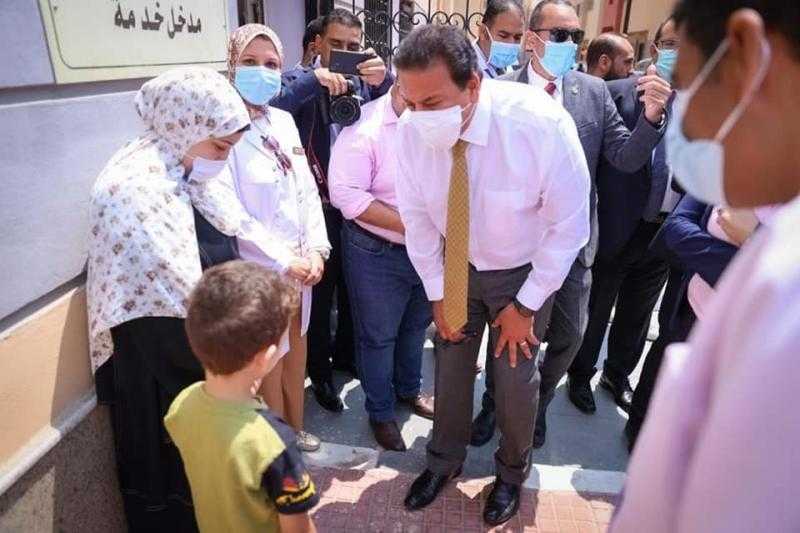 وزير الصحة: الانتهاء من أعمال تطوير ورفع الكفاءة بمستشفى الخانكة المركزي