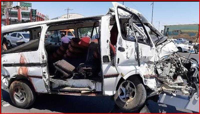 إصابة 8 أشخاص إثر انقلاب «ميكروباص» بصحراوى البحيرة