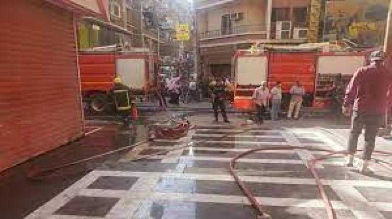 إخماد حريق نشب قي كافيه بالدقي