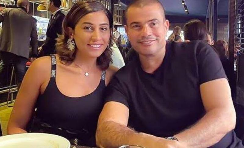 «رجعوا لبعض» صورة جديدة تجمع بين عمرو دياب ودينا الشربيني والجمهور يتساءل