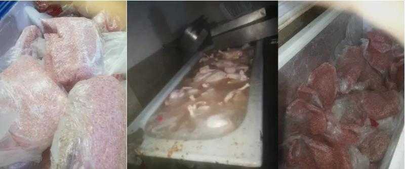 ضبط 1٫5 طن مصنعات لحوم فاسدة في مطعم وجبات جاهزة بالجيزة