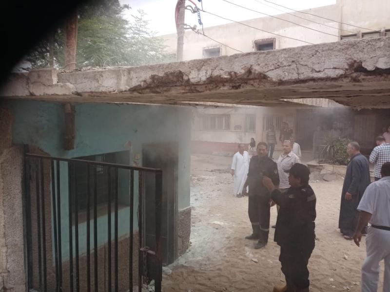 حريق محكمة الباجور