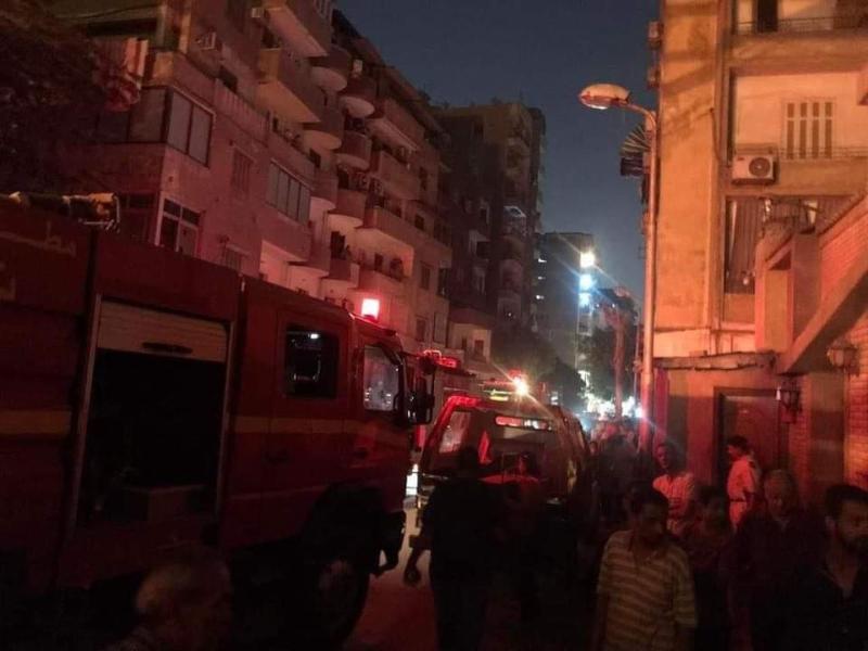 حريق محدود بحوش كنيسة مارجرجس بشبرا مصر