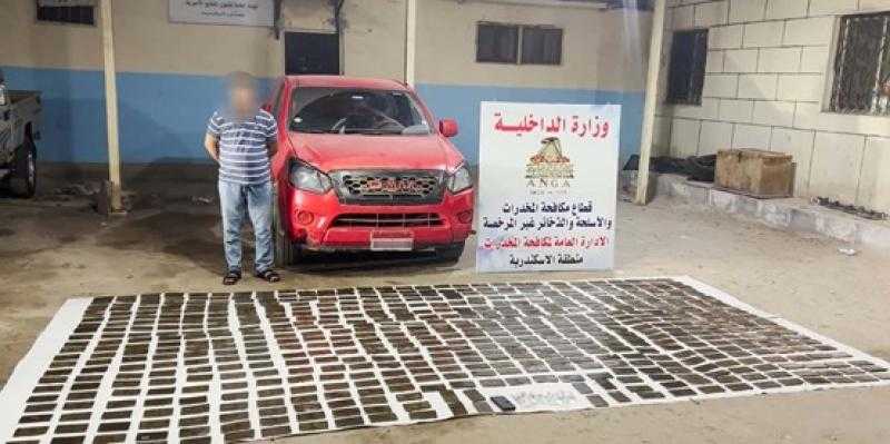 ضبط 600 طربة حشيش بالإسكندرية.. بحوالي 4 مليون جنيه