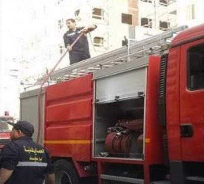 السيطرة على حريق داخل فرع شركة فودافون بالدقي