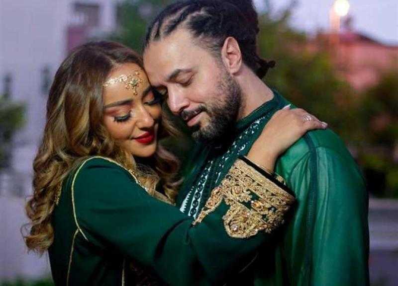 عبد الفتاح الجريني يحتفل بزفافه على الطريقة المغربية