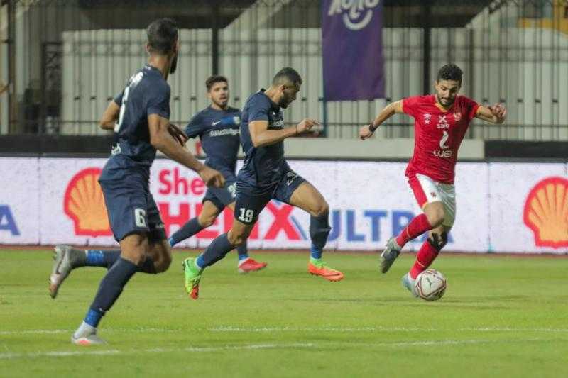 الشوط الأول.. التعادل السلبي يسيطر على مباراة الأهلي وإنبي