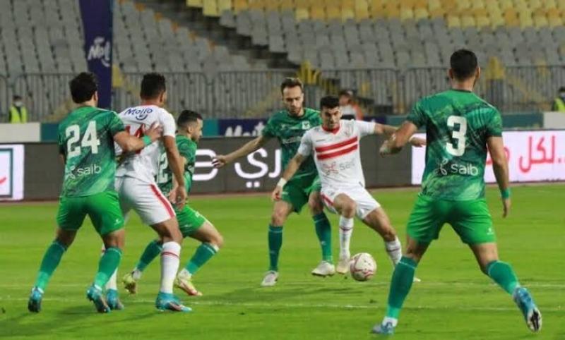 الشوط الأول.. التعادل السلبي يسيطر على لقاء الزمالك والمصري