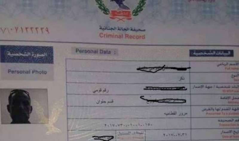 فيش جنائي