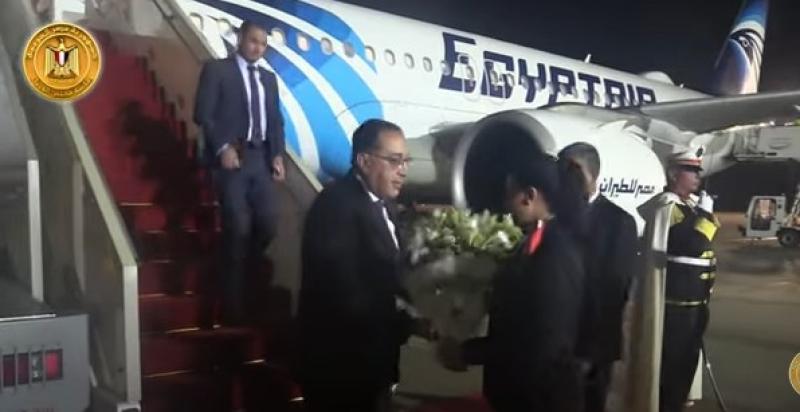 شاهد.. استقبال حافل لرئيس الوزراء المصري بتونس للمشاركة في قمة «تيكاد 8»