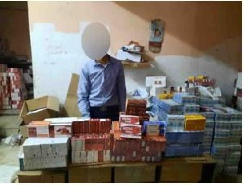 ضبط مخزن أدوية طبية مجهولة المصدر في المرج