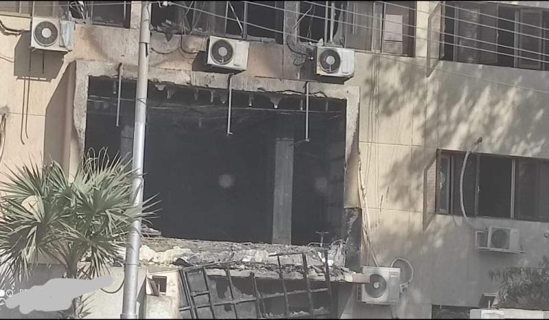 حريق مديرية التربية والتعليم بقنا 