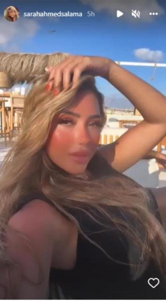 بإطلالة مثيرة.. سارة سلامة تستمتع بإجازتها الصيفية على البحر